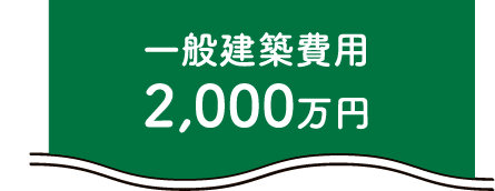 一般建築費用 2,000万円